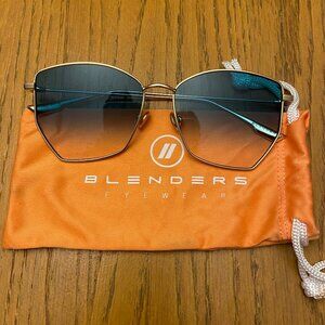2020 Blenders Aqua Green Polarized Aviator Sunglasses with Gold Frames